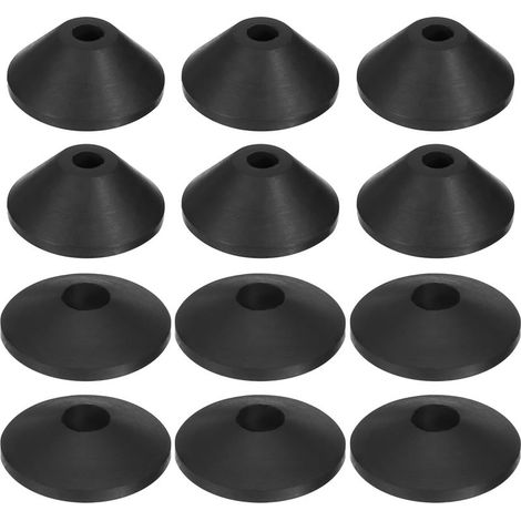 Kit de prévention des fuites de cuvette de toilette, lot de 12 rondelles coniques en caoutchouc (1/5)