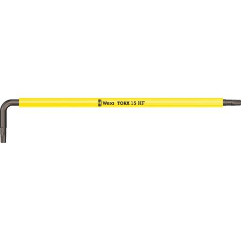 Cle male coudee WERA BlackLaser TORX T15, long, avec fonction de retenue (1/5)