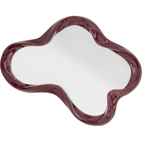 Bloomingville - Violeta Wall Mirror - Red - Polyresin