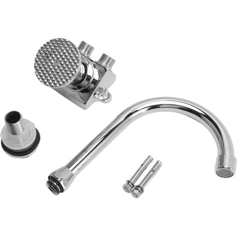 Robinet de lavabo à pédale pour évier de cuisine, robinet à pédale sur pied KLB