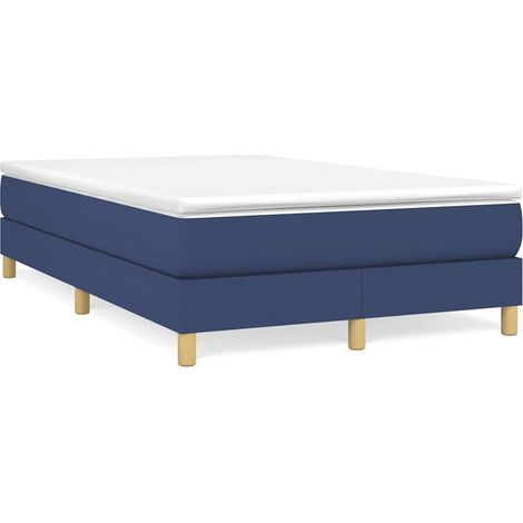 Maison Exclusive - Boxspringbettgestell Blau 120x200 cm Stoff (1/5)