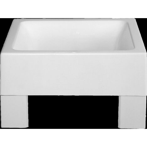 Bac à douche KWC, SIRIUS, MIRANIT, 570x320x570 mm, pieds d'angle (1/2)
