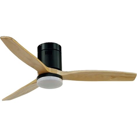 Ventilador de techo LED Nine Eco Negro+madera clara (1/2)