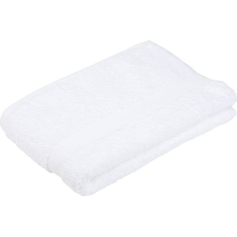 Serviette de Douche, Lot de 2, Douce et absorbante, 100% Coton, 100 x 150 cm - Blanc (1/3)