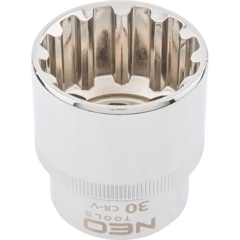 Casquillo estriado de 1/2", 30 mm