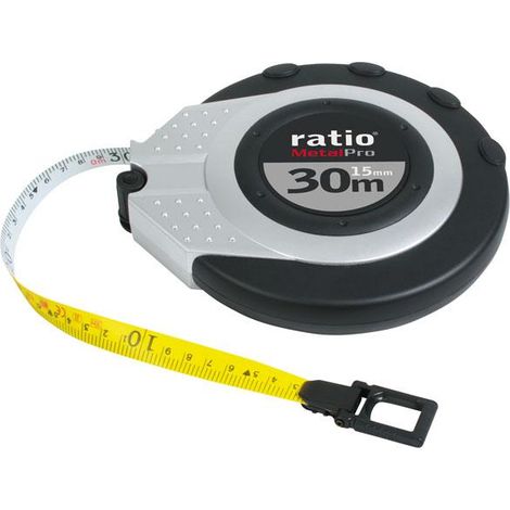 Mètre déroulant 30 m Ratio bicouleur MetalPro - talla