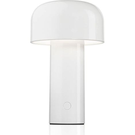 MINKUROW Lampada Da Tavolo Portatile Led Con Sensore Touch, Stecca Acrilica 3 Livelli Di Luminosità Fungo Fungo Design, Per Camera Da Letto Bar Cafe, Bianco (1/5)