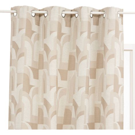 Cortina aislante Marlia, 140 x 260 cm, color beige - Atmosphera créateur d'intérieur (1/5)