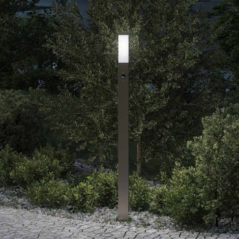 vidaXL Lampada a paletto con sensore 110 cm Acciaio Inox IP44