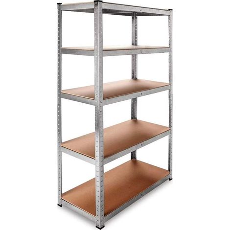 DASCK - Étagère Métallique Galvanisée 875kg 5 Étagères (180 x 90 x 40 cm) Stockage Atelier (1/5)