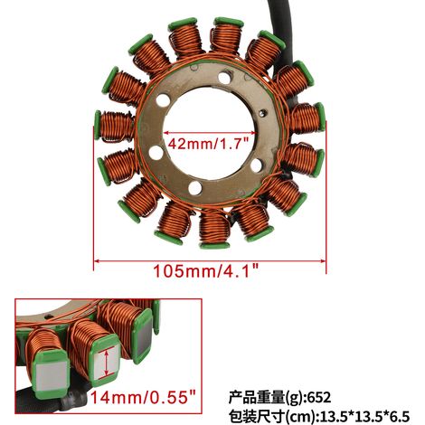 Le stator de bobine convient pour GSX-R1000 (GSXR1000 2009 2011 31401-47H00). (1/4)