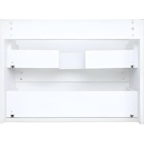 Mob-In – Meuble sous vasque 60 cm SORRENTO – 2 tiroirs de rangement – Panneau de particules mélaminé – Installation facile — vue 4