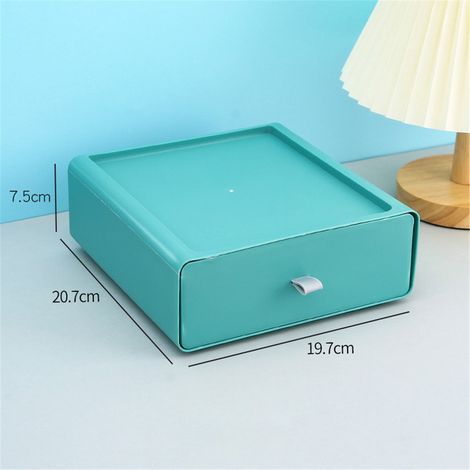 Tiroir De Rangement Pour Bureau - Empilable - PP - Pour Papier Format Lettre - 21 X 20 X 7 5 Cm - 1 Pièce (1/4)