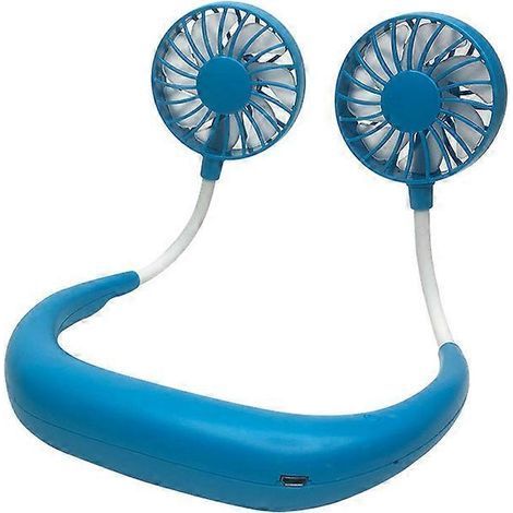 Portable Fan / Usb Fan / Sports Fan / Mini Fan / Rechargeable Neck Fan / Mini Lazy Hanging Fan 360 Adjustable Hands-Free Fan (Pink) (1/4)