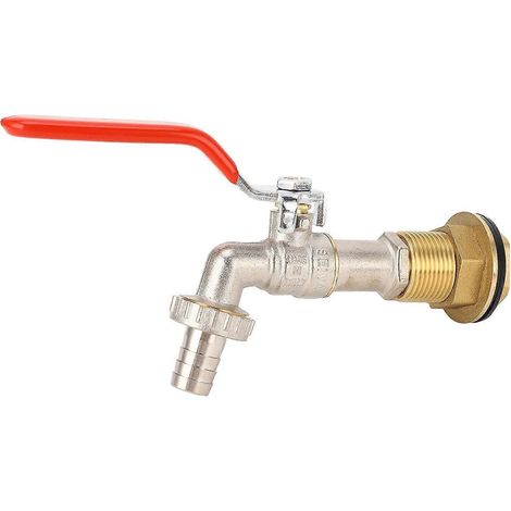 Fasshahn 1/2 Zoll Innengewinde Schlauchanschluss Messing Wasserrohrverbinder für Eimer und Tanks