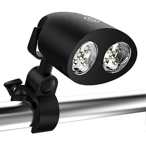 Lampe de barbecue LED rotative à 360° pour barbecue, dîner en plein air, camping, pêche, vélo, aventure, tente-AquaForge (1/5)