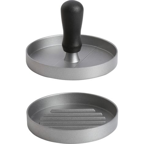Pressa per hamburger in alluminio pressofuso per hamburger, polpette e carni grigliate deliziose, con rivestimento antiaderente, diametro 11,8 cm.