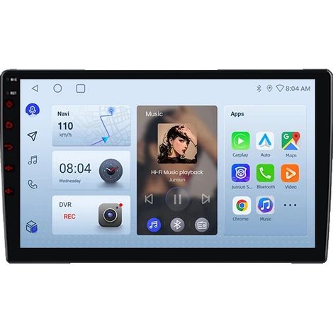 Autoradio, Taille de l'écran, Système de navigation, compatible avec Fiat 500X 2014-2020, V1Pro(4+64GB)WIFI (1/2)