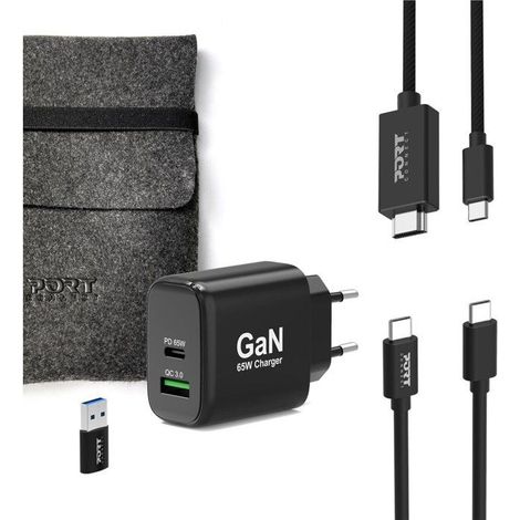 PC Power Supply - PORT Designs - 4-in-1 Pack - GaN Charger - 65W (1/5)