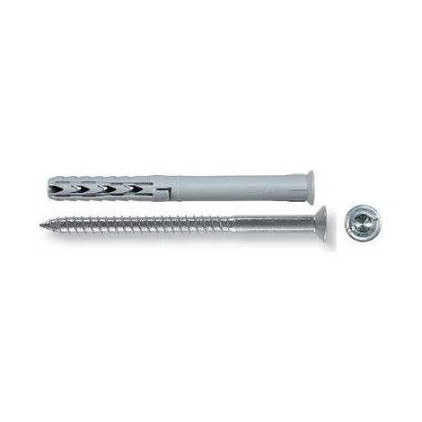 50 x TASSELLO PROLUNGATO IN NYLON IMPRONTA TORX Misura: mm 8 x 60