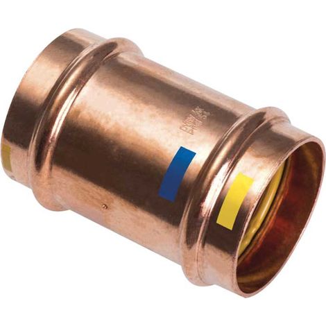 MANICOTTO FEMMINA/FEMMINA IN RAME A PRESSARE Ø18 x Ø18 mm