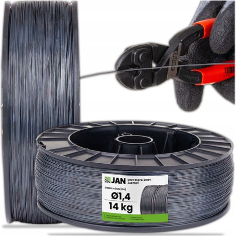Fil de ligature de renfort recuit, diamètre 1,4 mm, bobine de 14 kg