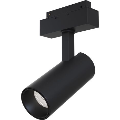 Faretto Focus Led Per Binario Moderno Alluminio Nero Luce Naturale 15W (1/2)
