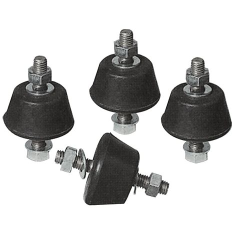 4 PZ ANTIVIBRANTI PER STAFFE- HxL 22x39 mm- DC- pezzi 1