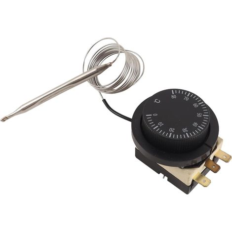 Contrôleur de température, thermostat capillaire contrôlé pour réglage de la température 250 V 16 A (0-80 °C) (1/5)