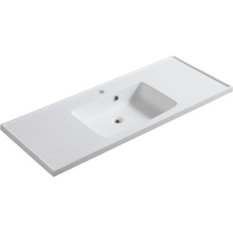 CONSOLLE IN RESINA MOD. LC24 cm 80 x 45 - Vasca a Destra