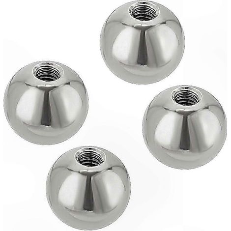 4pcs Écrous à rotule M6x20mm en acier inoxydable 304, filetage femelle, capuchon rond argenté pour éclairage, machines et projets DIY (1/5)