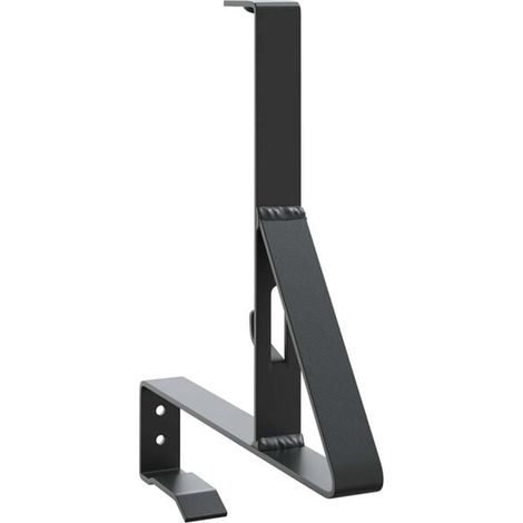 Support de pare-neige noir, 29,5 x 3 x 34,5 cm, acier. (1/5)