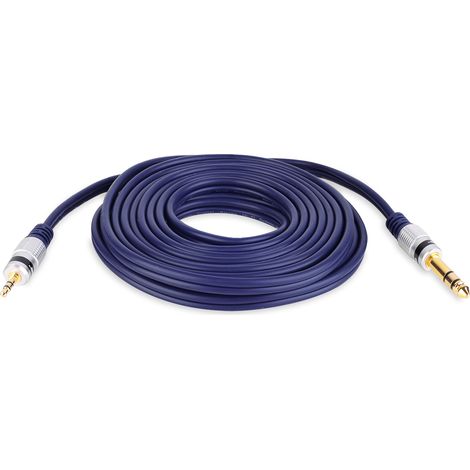 Cable con conector jack estéreo de 6,3 mm - conector jack estéreo de 3,5 mm vitalco cable con conector jack estéreo de 6,3 mm - conector jack estéreo de 3,5 mm vitalco 5,0 m (MK68) (1/5)