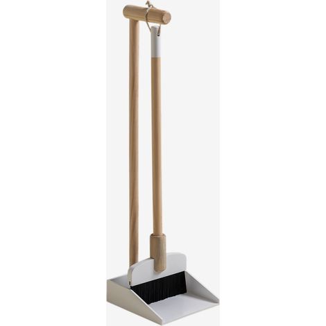 Sklum – Balai à poussière et pelle en bois pour enfants – Ensemble éducatif en pin et contreplaqué – Dimensions 49 cm x 13-14,5 cm x 1,2 cm (1/5)