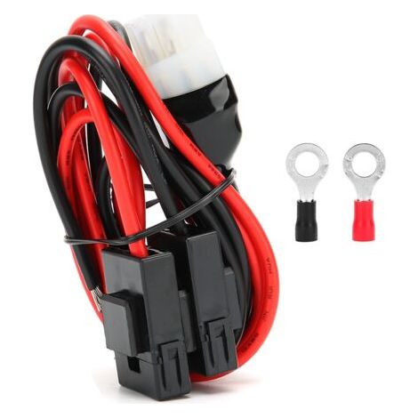 QORVA-Câble d'alimentation pour autoradio 1m/3,3 pieds, ondes courtes, adapté pour Yaesu FT-857D FT-897D (1/5)