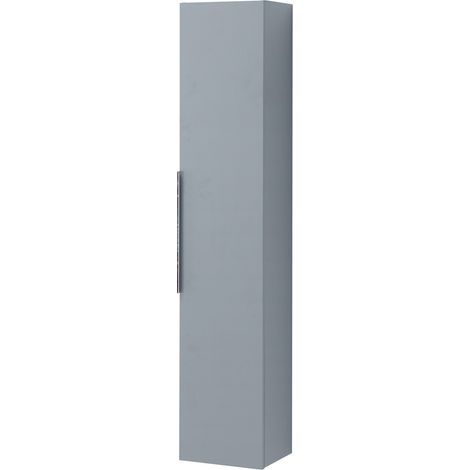Colonna bagno sospesa 150 cm azzurro polvere con anta soft close Elva (1/5)