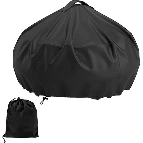 Housse de protection ronde pour barbecue électrique Housse de protection contre la pluie et la poussière pour barbecue (1/5)