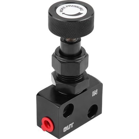 Valve de dosage de frein universelle pour sport automobile – Régulateur de pression noir, compatible tous véhicules, montage facile (1/5)