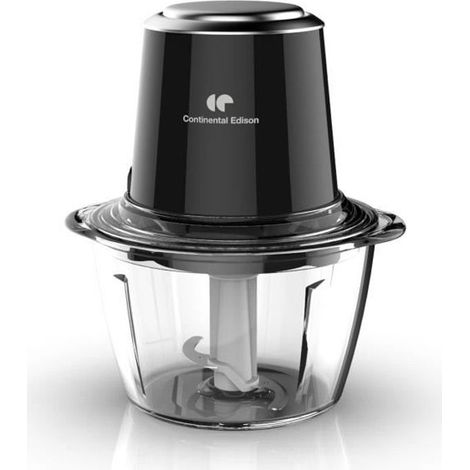 Hachoir bol en verre Continental Edison CEMH01 350 W 1,2 L disque émulsifiant Noir (1/5)