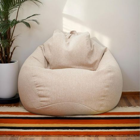 Bb-Boom – Pouf résistant à l'eau en polyester – Forme de poire – Dimensions 90 x 110 cm – Housse imperméable et facile à nettoyer – Confort durable