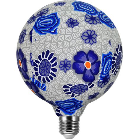 Ampoule déco LED bleue G125 E27 4W 3000K Polux FOLK (1/3)