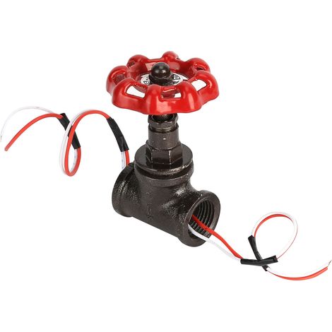 Retro-Steampunk-Absperrventil G1/2 Zoll, beleuchteter Schalter mit Kabel für Vintage-Lampen, Wasserrohrventil, antiker Stil, industrielle Dekoration, 1 Stück. (1/5)