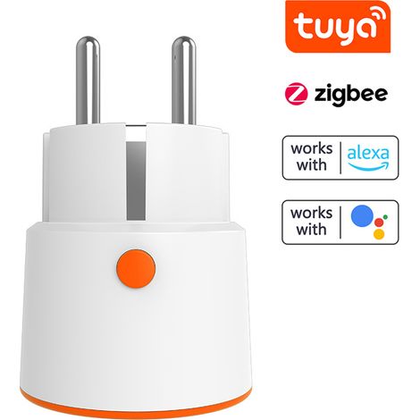 Prise intelligente Tuya ZigBee 16A (prise européenne) avec mesure en temps réel du courant, de la tension et de la puissance, compte à rebours, connexion à des scénarios domotiques, application mobile (1/3)