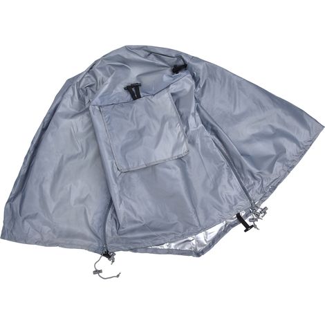 1097674cm Housse imperméable et anti-UV pour cage à chien extérieure, abri de protection pour animaux, grise (1/5)
