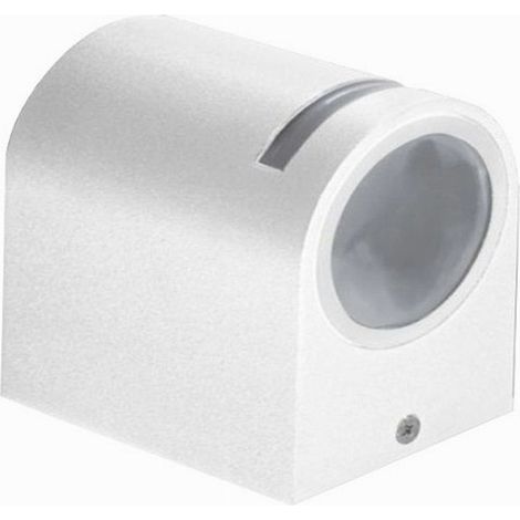Trade Shop - Applique Esterno Parete Facciate Giardino Lampada Muro Attacco Gu10 Ip54 Gn-wl061 - Blanco (1/5)