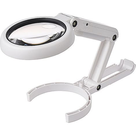 Tischleuchte mit faltbarer Glaslupe (5x/11x), USB-Anschluss, 8 LED-Leuchten, zum Lesen, für Hobbys, Schmuckherstellung, Bastelarbeiten und Werkbänke