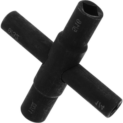 Clé Multifonction pour Robinet de Clés à Eau Voies pour Robinets Vannes Outil Ergonomique Pratique à Transporter (1/4)