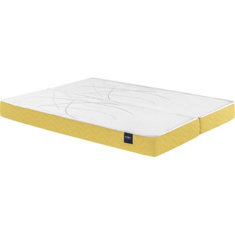 Matelas clic-clac mousse haute résilience 16 cm – Accueil moelleux – Soutien ferme – Dimensions 120x190 cm – Fabriqué en France – Someo (1/5)