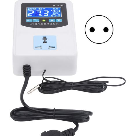 Thermostat Intelligent Numérique Contrôle de Température Micro-ordinateur 1500W Prise EU 220V (1/5)