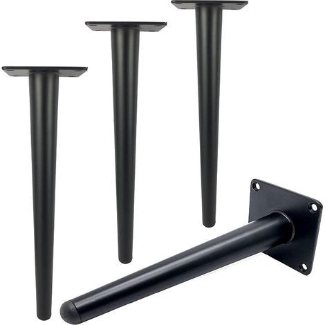 Pack 30cm Length Metal Table Legs for Modern Furniture Dresser Cabinet Desk Chair Ottoman Replacement Furniture Support Legs 800kg Capacity